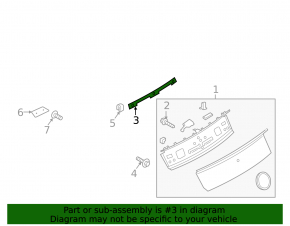 Ford Mustang mk6 Trunk Lid Trim Fastener 15-