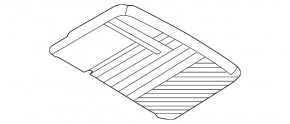 Boot mat Ford Ecosport 18-22 rubber black