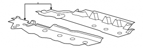 Bottom protection left Ford Edge 15-