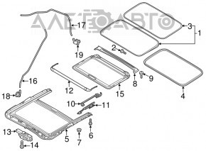 Mazda 6 hatch seal 13-21 gray