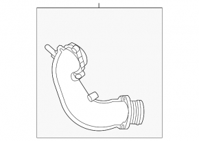 Left intercooler pipe for Audi SQ7 20-25 4.0