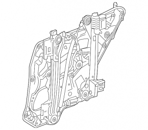 Window lifter with motor rear left Mercedes CLA 14-19