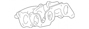 Lexus RX300 98-03 rear exhaust manifold with lambda sensor