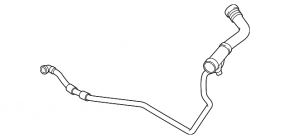Upper cooling pipe BMW F30 12-16 N20 for additional radiator BOGAP
