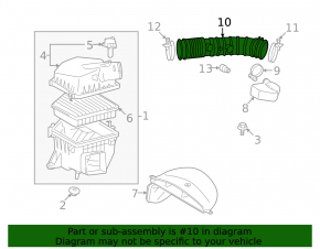 Lexus GS350 Air Duct 07-11