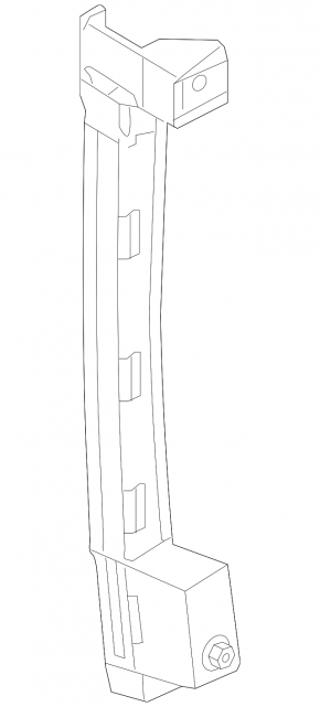 Cadillac CTS 14- rear right door glass guide