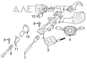 Steering cardan lower BMW X5 E70 07-13