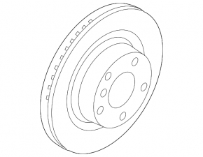 Front left brake disc BMW 1 E82 08-13