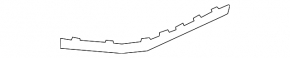 Left rear bumper molding for VW Atlas 21-25, chrome