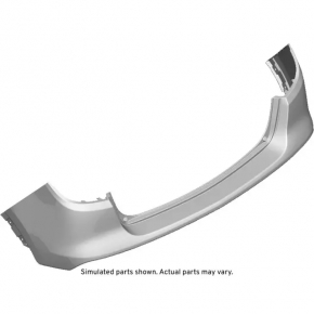 Bumper rear bare upper part Buick Encore 17-19 black GB8, scratch