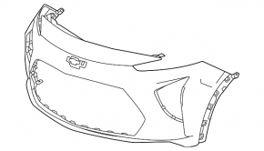 Front bumper bare Chevrolet Bolt EUV 22-23