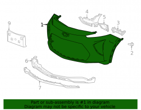 Front bumper bare Chevrolet Bolt EUV 22-23