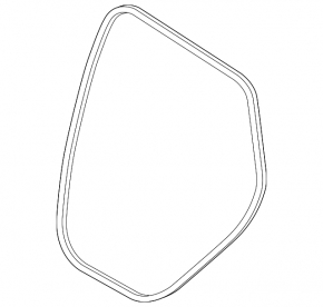 Rear left door seal for Audi E-Tron 19-23 Quattro
