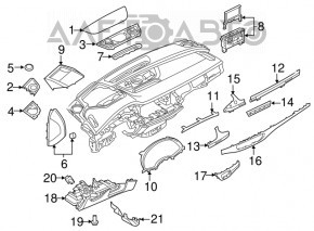 Audi Q7 16 Front Panel Inserts - Aluminum, Quattro, Scratches