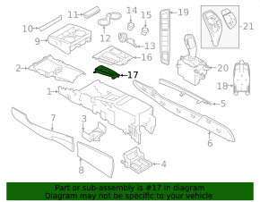 Gearshifter cover BMW X5 F15 14-18
