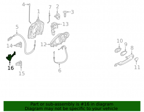 Door limiter front left BMW X3 G01 18-21