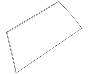 Window blind glass rear left Mini Cooper F56 3d 14-24