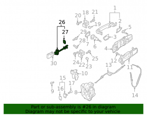 Front right door limiter VW Passat 20-22
