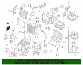 Actuator motor heater drive driver lower VW Passat 20-22