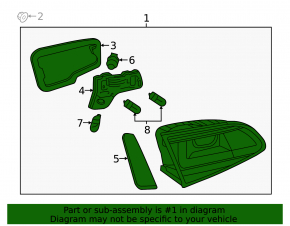 Light inside trunk lid left VW Golf 15-17