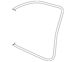 Front left door opening seal VW Tiguan 18-24 worn