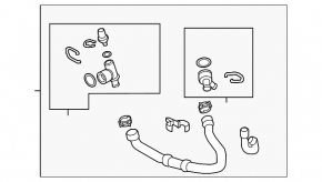 Lower cooling pipe VW Jetta 19- 2.0T