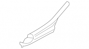 Windscreen wiper seal left Nissan Leaf 11-17