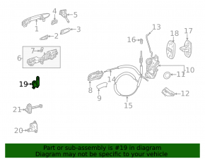 Door hinge lower front right Lexus UX200 UX250h 19-