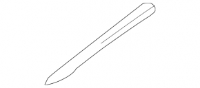 Front right longitudinal roof rail cover for Nissan Murano 2003-2007
