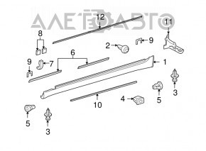 Right threshold for Lexus LS460 LS600h 07-09