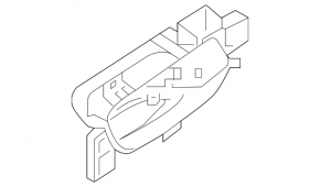Nissan Kicks 18-24 chrome inner rear right door handle