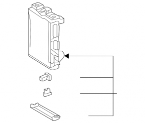 Fuse box under the dashboard Toyota Highlander 20-