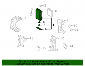 Fuse box under the dashboard Toyota Highlander 20-
