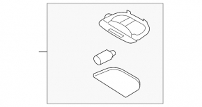 Ceiling light rear Subaru XV Crosstrek 18-23
