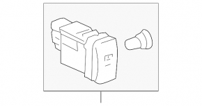 Lexus IS250 IS350 06-13 Curtain Control Button