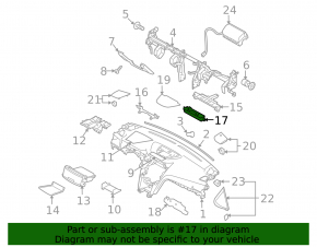Multi display assembly Subaru Outback 10-14