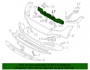 Kia EV6 22-24 GT, GT-Line rear bumper reinforcement