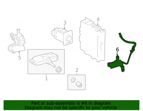 TIRE PRESSURE MONITOR SENSOR rear Lexus IS 14-20 chip cut off