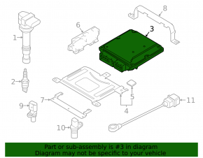 ECU engine computer Audi Q3 8U 15 CCTA