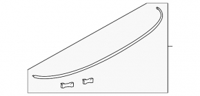 Rear bumper molding Audi A5 F5 17-19 chrome premium, prestige