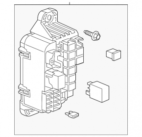 Fuse box in the trunk rear left Buick Encore 13-19