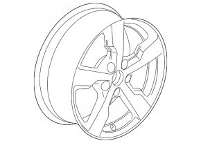 Wheel disk R17 x 7J 5*115 Chevrolet Volt 11-15 chrome