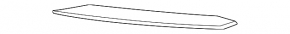 Right front bumper grille trim for Porsche Cayenne 24-26