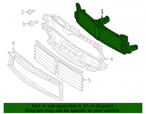 Upper radiator air duct bracket for Mercedes A-class V177 19-22 M260