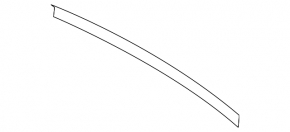 Rear bumper molding with chrome center Mercedes W211 rest