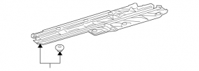 Front right underbody protection Mercedes GLC 16-19