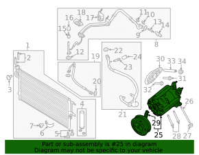 Air Conditioning Compressor Lincoln MKC 15-