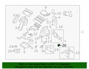 Actuator motor heater drive ventilation Mazda CX-7