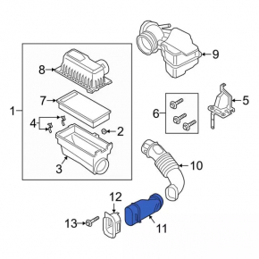 Air duct for filter Ford Explorer 20-24 3.0T