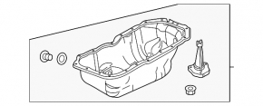 Oil pan for Mazda CX-9 16- 2.5T engine